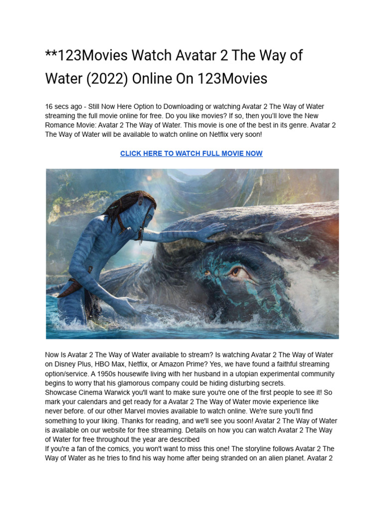 avatar 2 streaming australia