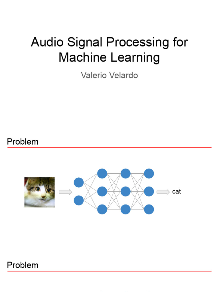 Audio Signal Processing For Machine Learning PDF