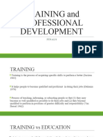 F3 - TRAINING and PROFESSIONAL DEVELOPMENT