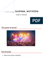 Intensity, Loudness, and Timbre