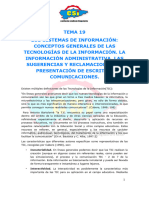 TEMA19 Sistemas de Información TICs