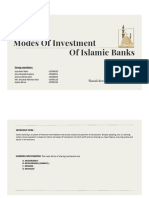 Modes of Investment of Islamic Bank