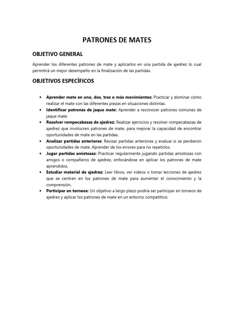 Patrones de Mate | PDF