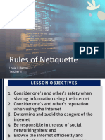 Lesson 2 Netiquette