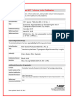 Nist SP 800-131ar1