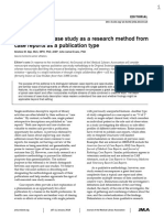 Distinguishing Case Study As A Research Method From Case Reports As A Publication Type