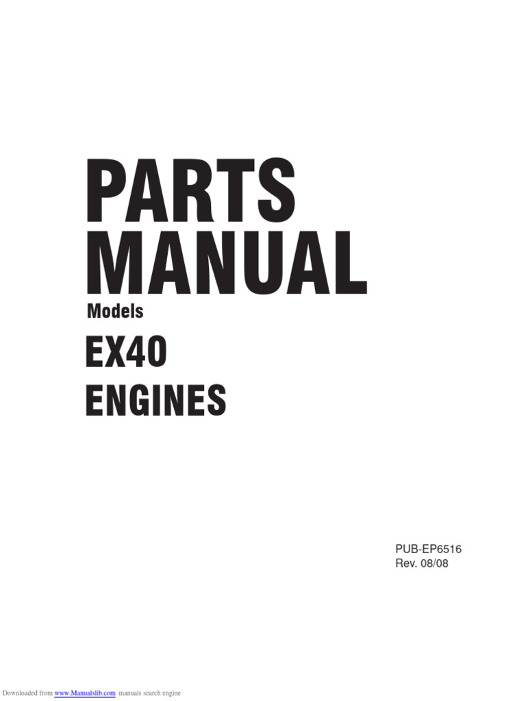 Engine Ex40 | PDF | Piston | Ignition System
