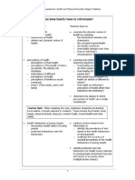 Preliminary Core - Better Health for Individuals