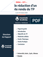 Guide de Rédaction Compte Rendu TP