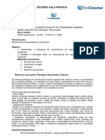 Roteiro Prático de Fisiologia - Modulo Fundamentos Morfologicos Do Organismo Humano - Wesley Guerra