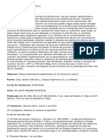 Documento - Cámara Nacional de Apelaciones en Lo Comercial, Sala D Sola, Andrés Valentín C. Diageo Argentina S.A. S - Ordinario 01 - 03 - 2016