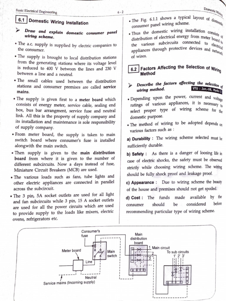 Domestic Wiring | PDF