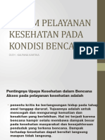 Pptsistem Pelayanan Kesehatan Pada Kondisi Bencana-1