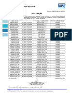 1 - DECLARAÇÃO WEG DE EQUIVALÊNCIA DE INVERSORES (1)