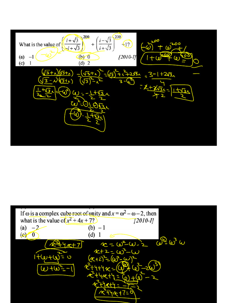 Complex Numbers - PYQ-s - Part 1 - 18812255 | PDF