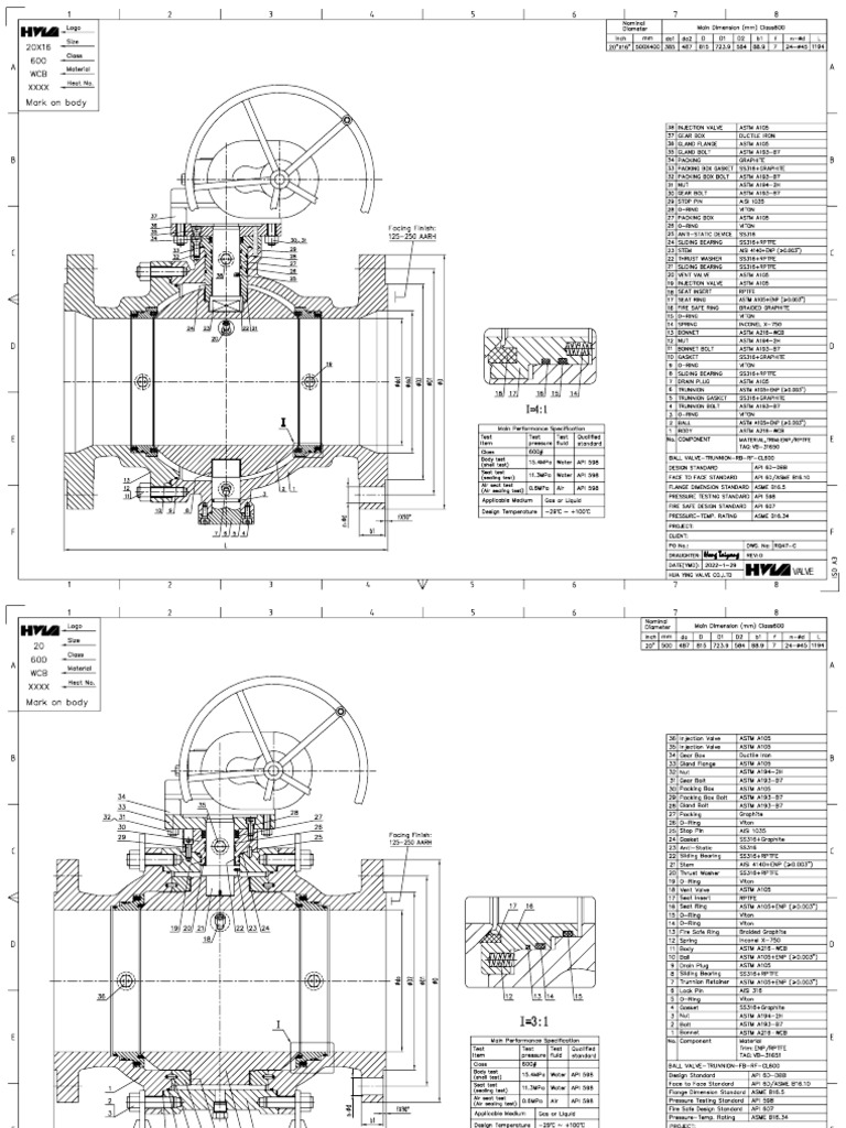 Technical Drawings (Ball, Check Valves) PDF