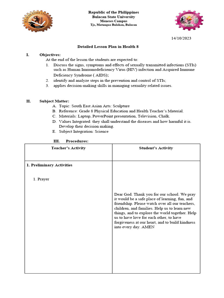 Health 8 Quarter 1 | PDF | Sexually Transmitted Infection | Hiv/Aids