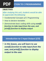 Introduction to Input Output in C Programming-1