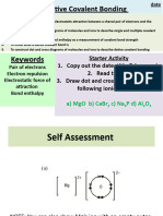 Covalent Dative Covalent Bonding