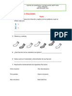 Taller Evaluativo - Fracciones 3°