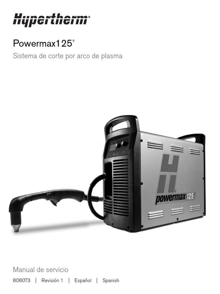 Manual Se Servicio Hypertherm 125 | PDF
