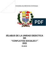 SB - Conflictos Sociales I - 2022-I