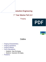 Forging Process 1st Year Marine Fall 2007