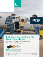 HBL Travel-Reward Program Flyer