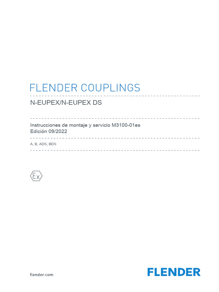 ACOPLE FLENDER N Eupex A 280 M3100-01es - 0922 | PDF | Atmósfera | Perforar