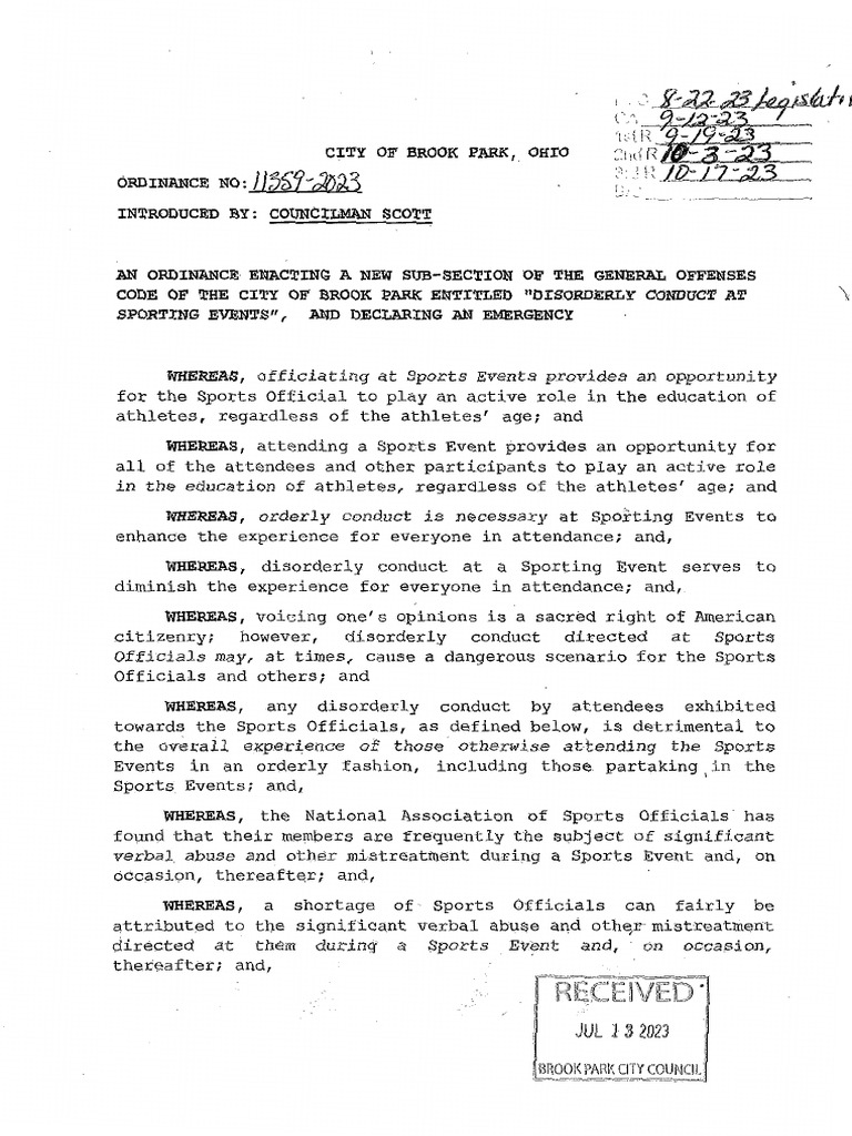 Brook Park Legislation PDF
