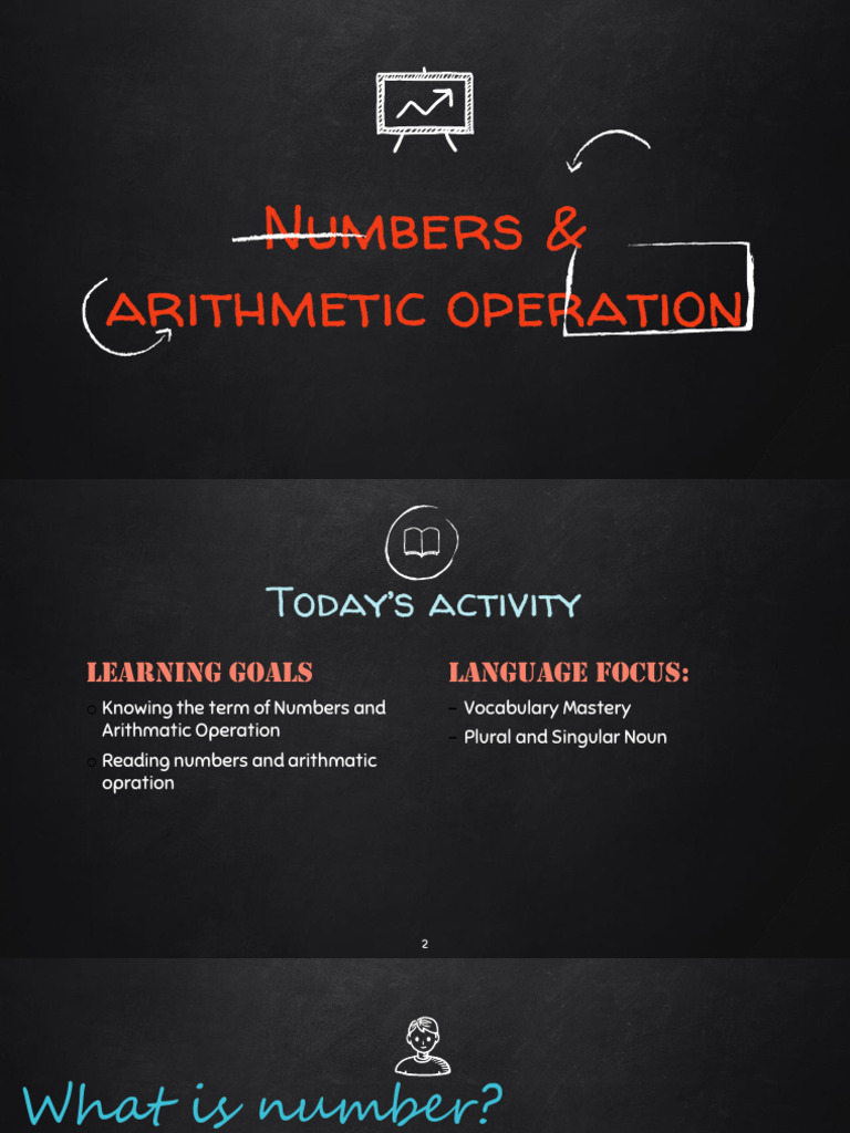 Numbers and Arithmatic Operation | PDF image.