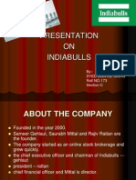 Presentation ON Indiabulls: By:-Syed Danyal Sadiq Roll NO.173 Section-C