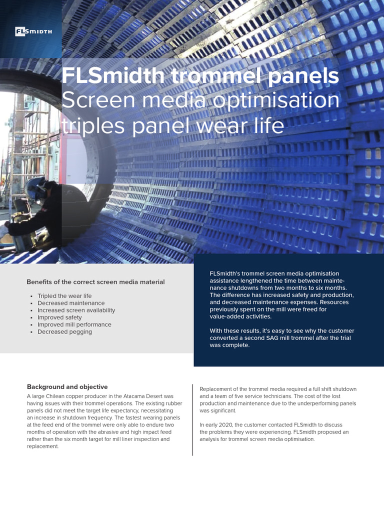 FLSmidth Screen Media_Polyurethane Trommel Screen_case study | PDF ...