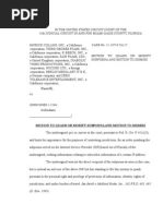 Motion To Quash or Modify Subpoena and Motion To Dismiss 11 24714 CA 22