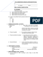 Examen Parcial I de La Asignatura de Codigo de Justicia Militar Policial