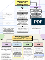 Mapa Conceptual de Las Diferentes Normas Nacionales e Internacionales Aplicados A La Inocuidad de Los Alimentos