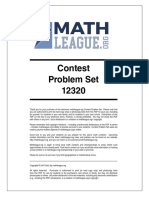 Math League - Elementary School Test - 12320