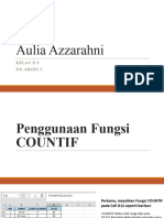 Penggunaan Fungsi COUNTIF, Diagram Dan Mail Merge-Aulia Azzarahni