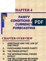 Parity Conditions and Currency Forecasting