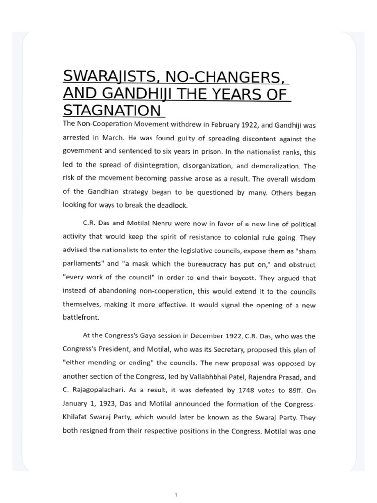 The Year of Stagnation PDF