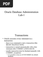 Lecture 1 Oracle