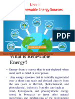 4-Unit III - Generation From Renewable Sources