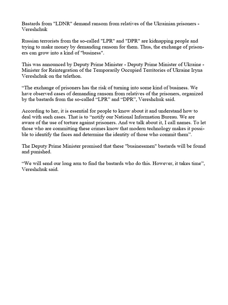 Bastards From "LDNR" Demand Ransom PDF