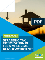Whitepaper 1 Fee Simple Strategic Tax Optimization in Fee Simple Real Estate Ownership