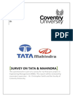 Questionnaire On Tata and Mahindra