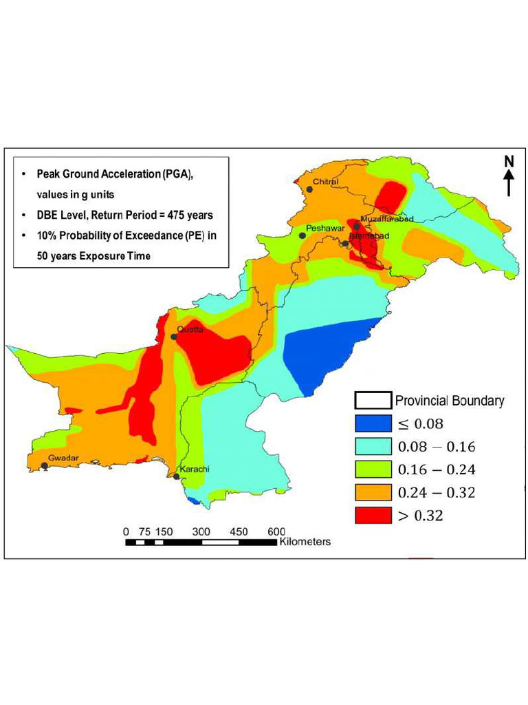 Seismic Hazard Parameters For Pakistan | PDF