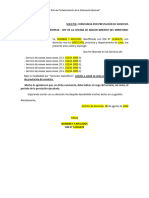 Carta de Solicitud de Constancia de Trabajo