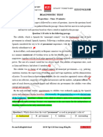 DIAGNOSTIC TEST - 50 Reading questions - Luyện thi ĐH cùng thầy Cảnh