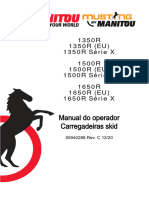 Manual do Operador - Minicarregadeira - Manitou - 1350R, 1350RX, 1500R, 1500RX, 1650R, 1650RX - 50940288 (2020.12) - PT