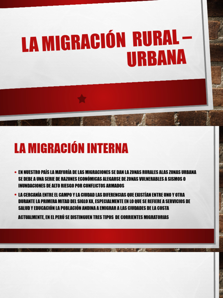 Migración Rural - Urbana | PDF